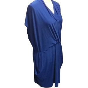 Love Squared Blue Gathered Waist Pocketed Dress Women's Size XL